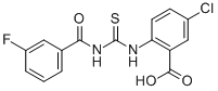 5-氯-2-[[[(3-氟苯甲酰基)氨基]硫氧代甲基]氨基]-苯甲酸结构式_530140-99-9结构式