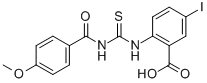 5-碘-2-[[[(4-甲氧基苯甲酰基)氨基]硫氧代甲基]氨基]-苯甲酸结构式_530153-14-1结构式