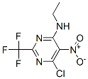 6-Chloro-n-ethyl-5-nitro-2-(trifluoromethyl)pyrimidin-4-amine Structure,53039-37-5Structure