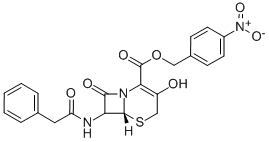 CHS(7-苯基乙酰氨基-3-羟基-3-头孢烯-4-羧酸对硝基苄酯结构式_53116-50-0结构式