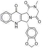 (6R,12bR)-6-(1,3-苯并二氧杂环戊烯l-5-基)-2,3,7,12b-四氢-2-甲基-吡嗪o[1,2:1,5]吡咯并[3,4-b]喹啉-1,4,12(6H)-三酮结构式_531500-51-3结构式