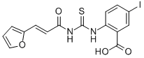 2-[[[[3-(2-呋喃)-1-氧代-2-丙烯基]氨基]硫氧代甲基]氨基]-5-碘-苯甲酸结构式_531515-71-6结构式