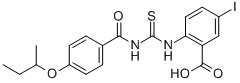 5-碘-2-[[[[4-(1-甲基丙氧基)苯甲酰基]氨基]硫氧代甲基]氨基]-苯甲酸结构式_531546-29-9结构式