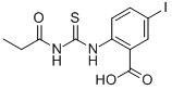 5-碘-2-[[[(1-氧代丙基)氨基]硫氧代甲基]氨基]-苯甲酸结构式_532385-20-9结构式