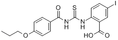 5-碘-2-[[[(4-丙氧基苯甲酰基)氨基]硫氧代甲基]氨基]-苯甲酸结构式_532409-73-7结构式