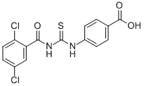 4-[[[(2,5-二氯苯甲酰基)氨基]硫氧代甲基]氨基]-苯甲酸结构式_532415-58-0结构式