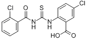 5-氯-2-[[[(2-氯苯甲酰基)氨基]硫氧代甲基]氨基]-苯甲酸结构式_532419-00-4结构式