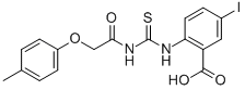 5-碘-2-[[[[(4-甲基苯氧基)乙酰基]氨基]硫氧代甲基]氨基]-苯甲酸结构式_532430-77-6结构式