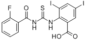 2-[[[(2-氟苯甲酰基)氨基]硫氧代甲基]氨基]-3,5-二碘-苯甲酸结构式_532431-29-1结构式