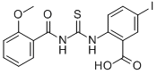 5-碘-2-[[[(2-甲氧基苯甲酰基)氨基]硫氧代甲基]氨基]-苯甲酸结构式_532433-28-6结构式