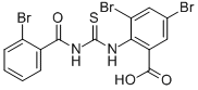 3,5-二溴-2-[[[(2-溴苯甲酰基)氨基]硫氧代甲基]氨基]-苯甲酸结构式_532948-97-3结构式