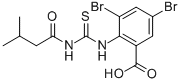 3,5-二溴-2-[[[(3-甲基-1-氧代丁基)氨基]硫氧代甲基]氨基]-苯甲酸结构式_532949-19-2结构式