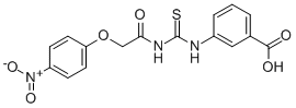 3-[[[[(4-硝基苯氧基)乙酰基]氨基]硫氧代甲基]氨基]-苯甲酸结构式_532951-54-5结构式