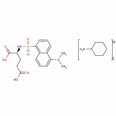 丹磺酰-L-谷氨酸二(环己基)铵盐结构式_53332-33-5结构式
