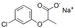 2-(3-氯苯氧基)丙酸钠结构式_53404-22-1结构式