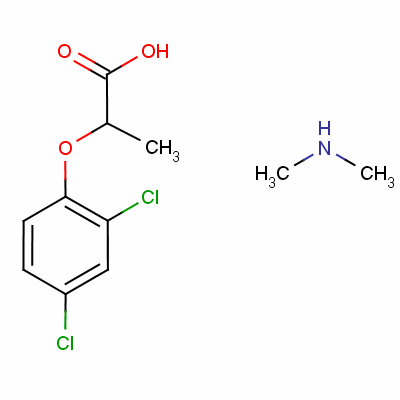 2-(2,4-二氯苯氧基)丙酸二甲胺结构式_53404-32-3结构式