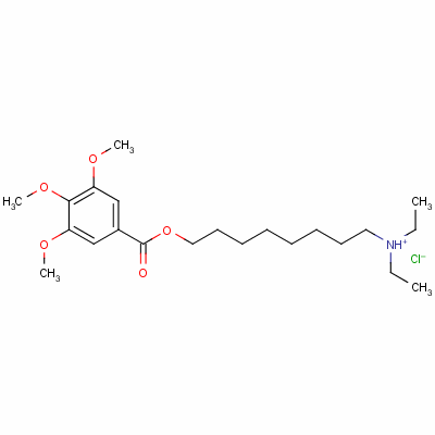 TMB-8盐酸盐结构式_53464-72-5结构式