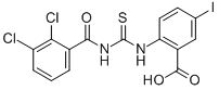 2-[[[(2,3-二氯苯甲酰基)氨基]硫氧代甲基]氨基]-5-碘-苯甲酸结构式_535937-08-7结构式