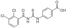 4-[[[(2,3-二氯苯甲酰基)氨基]硫氧代甲基]氨基]-苯甲酸结构式_535938-17-1结构式