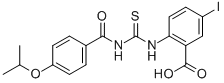 5-碘-2-[[[[4-(1-甲基乙氧基)苯甲酰基]氨基]硫氧代甲基]氨基]-苯甲酸结构式_535947-32-1结构式