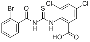 2-[[[(2-溴苯甲酰基)氨基]硫氧代甲基]氨基]-3,5-二氯-苯甲酸结构式_535955-79-4结构式