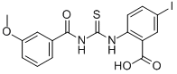 5-碘-2-[[[(3-甲氧基苯甲酰基)氨基]硫氧代甲基]氨基]-苯甲酸结构式_535978-71-3结构式