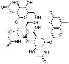 4-Methylumbelliferyl β-d-n,n’,n”-triacetylchitotrioside Structure,53643-13-3Structure