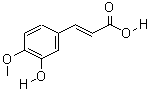 3-羟基-4-甲氧基肉桂酸结构式_537-73-5结构式