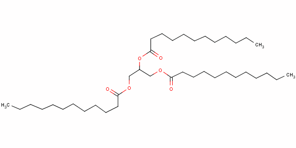 甘油三月桂酸酯结构式_538-24-9结构式