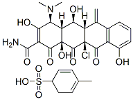 11-氯-6-亚甲基土霉素对甲基苯磺酸盐结构式_54046-89-8结构式