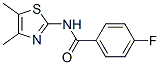 (9ci)-n-(4,5-二甲基-2-噻唑)-4-氟-苯甲酰胺结构式_541526-79-8结构式