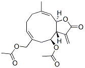 (3Ar,4s,11ar)-4-乙酰氧基-6-乙酰氧基甲基-3a,4,5,8,9,11a-六氢-10-甲基-3-亚甲基环癸并[b]呋喃-2(3h)-酮结构式_54153-69-4结构式