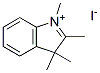 1,2,3,3-四甲基-3H-吲哚�f碘化物结构式_5418-63-3结构式