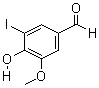 3-Methoxy-4-hydroxy-5-iodobenzaldehyde Structure,5438-36-8Structure