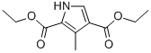 3-甲基-1H-吡咯-2,4-二羧酸二乙酯结构式_5448-16-8结构式