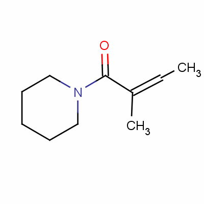 1-(2-甲基-1-氧代-2-丁烯基)哌啶式_54533-29-8式