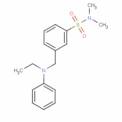 M-[(乙基苯基氨基)甲基]-N,N-二甲基苯磺胺结构式_54687-44-4结构式