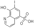7-碘-8-羟基喹啉-5-磺酸结构式_547-91-1结构式