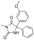 5-(3-甲氧基苯基)-3-甲基-5-苯基-2,4-咪唑啉二酮结构式_54833-60-2结构式