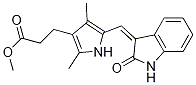 (Z)-3-(2,4-二甲基-5-((2-氧代吲哚-3-基)甲基)-1H-吡咯-3-基)丙酸甲酯结构式_548740-24-5结构式