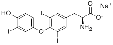 三碘代甲状腺素钠盐结构式_55-06-1结构式