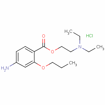 丙氧卡因盐酸盐结构式_550-83-4结构式