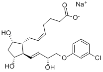 氯前列烯醇钠结构式_55028-72-3结构式
