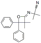 2-[(3,3-二甲基-4,4-二苯基氧杂环丁烷-2-基)氨基]-2-甲基丙腈结构式_55044-23-0结构式