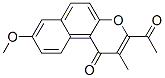 3-乙酰基-8-甲氧基-2-甲基-1H-萘并[2,1-b]吡喃-1-酮结构式_55044-50-3结构式