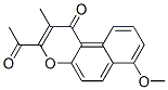3-乙酰基-7-甲氧基-2-甲基-1H-萘并[2,1-b]吡喃-1-酮结构式_55044-51-4结构式