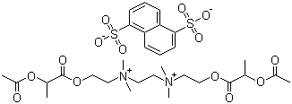 萘二磺酸乙乳胆铵结构式_55077-30-0结构式