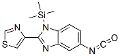 5-异氰酰基-2-(4-噻唑)-1-(三甲基甲硅烷基)-1H-苯并咪唑结构式_55090-56-7结构式