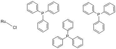 氯代氢三(三苯基膦)钌(II)甲苯加合物结构式_55102-19-7结构式