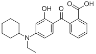 2-[4-(环己基乙基氨基)-2-羟基苯甲酰基]苯甲酸结构式_55109-92-7结构式